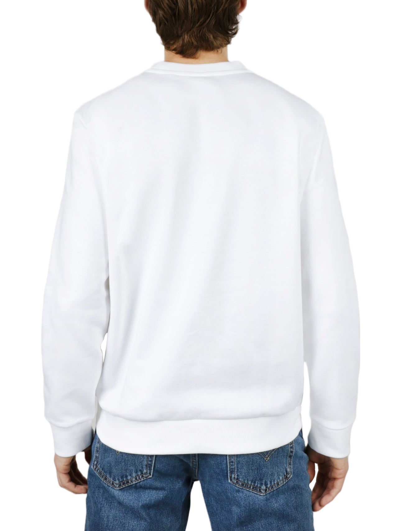  Calvin Klein Long Sleeves Monogram Crewneck Shirt - Black Beauty - Bonton