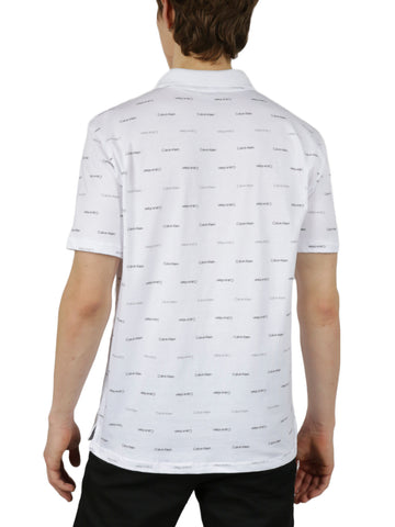 Short Sleeves Allover Print Polo