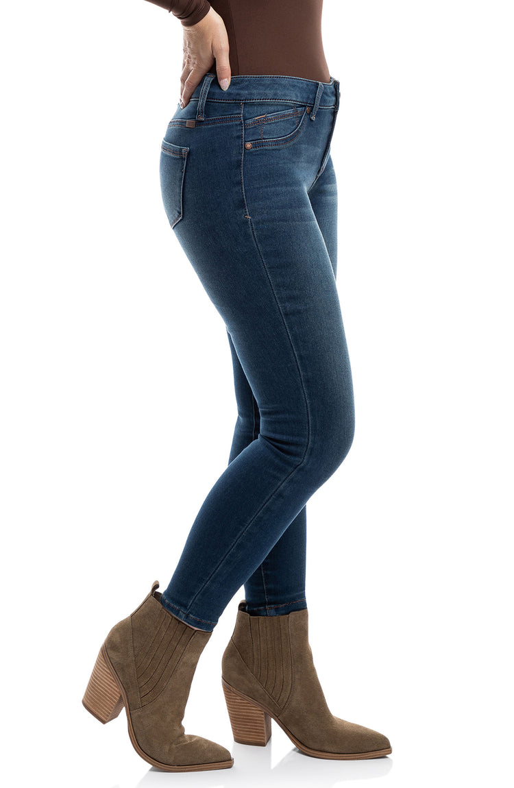 Petite 26" Butter Mid Rise Skinny Jeans