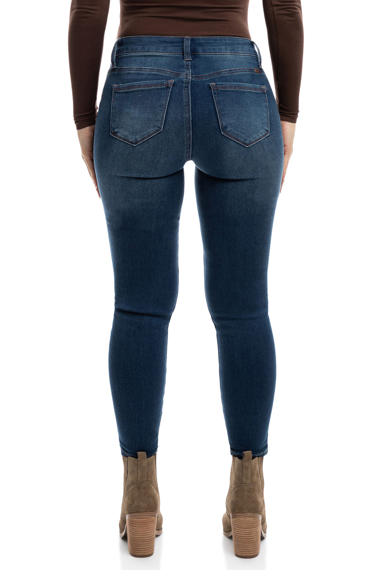 Petite 26" Butter Mid Rise Skinny Jeans