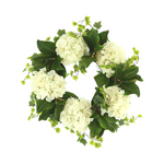 27" Hydrangea and Ivy Wreath
