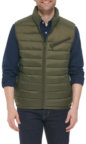 Men's Puffer Vest with Zipper Front