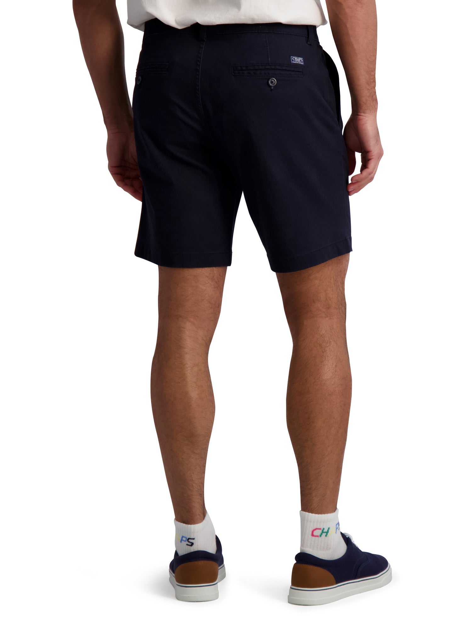 Chaps Men s Flat Front Stretch Twill Shorts Size 36