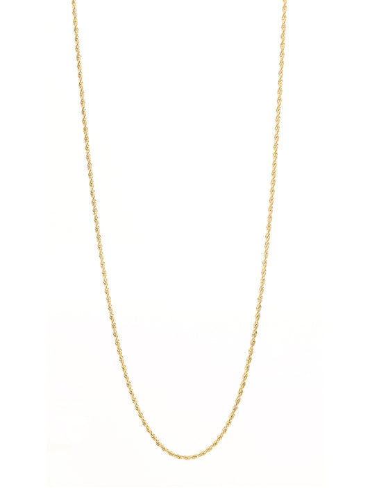 Men's Stainless Steel Gold Rope Chain