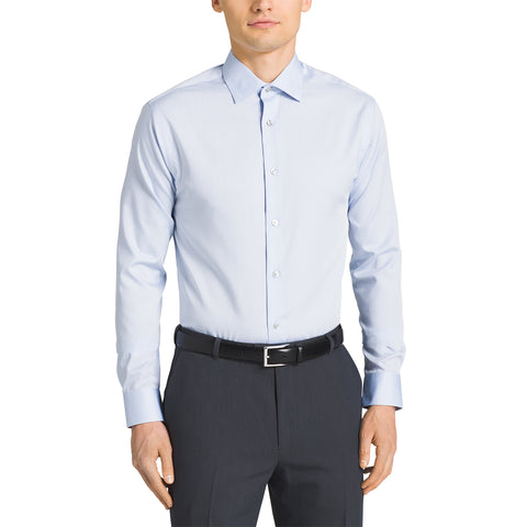 Calvin Klein Steel Regular Fit Non Iron Broadcloth Solid Dress Shirt