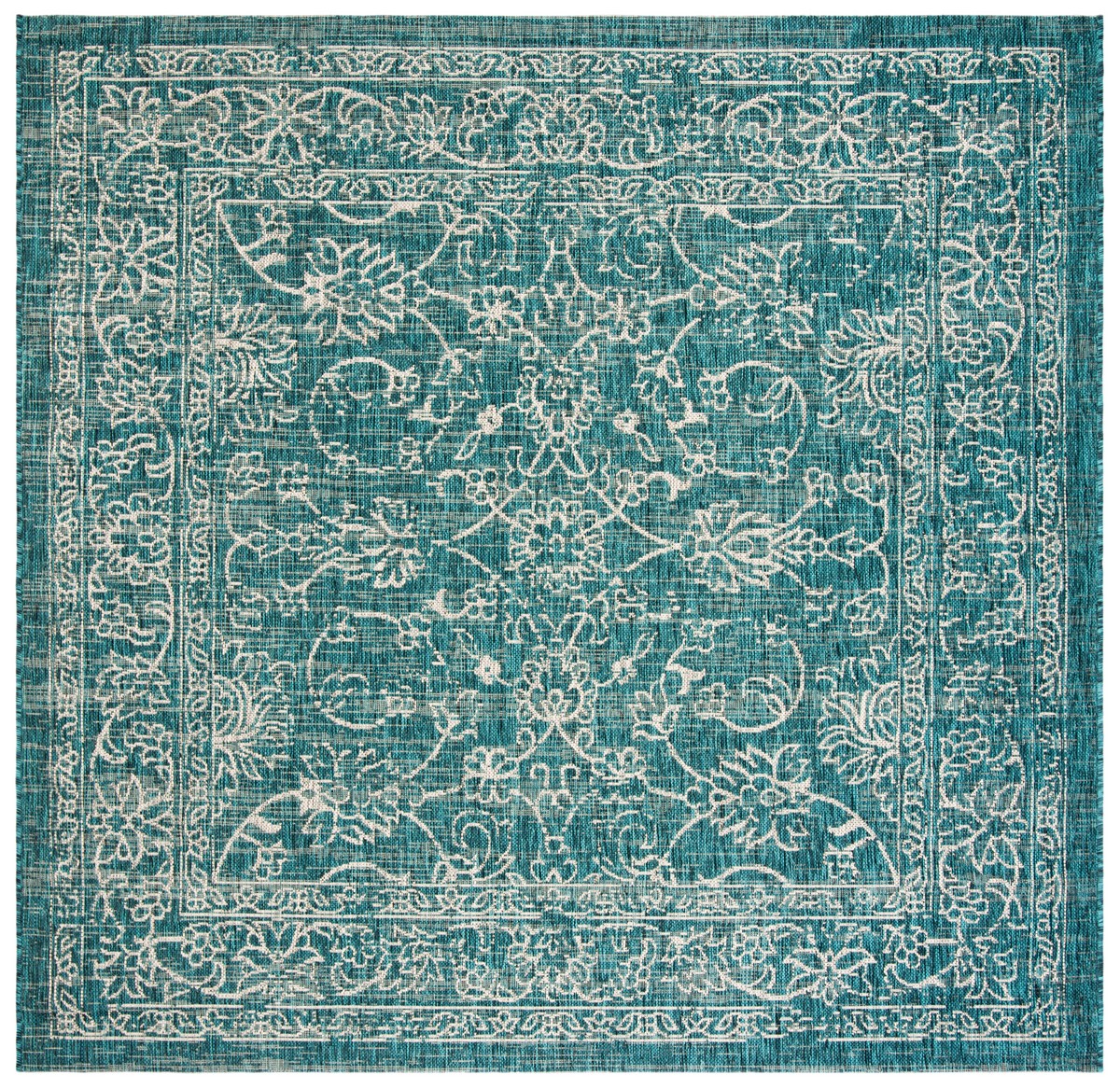  Safavieh Courtyard 8680 Indoor / Outdoor Rug - Turquoise - Bonton