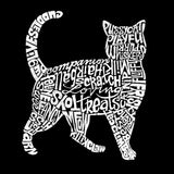 LA Pop Art Women's Word Art Long Sleeve T-Shirt - Cat