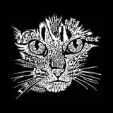 LA Pop Art Women's Premium Blend Word Art T-Shirt - Cat Face