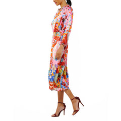 Irena Abstract Print Mini Dress