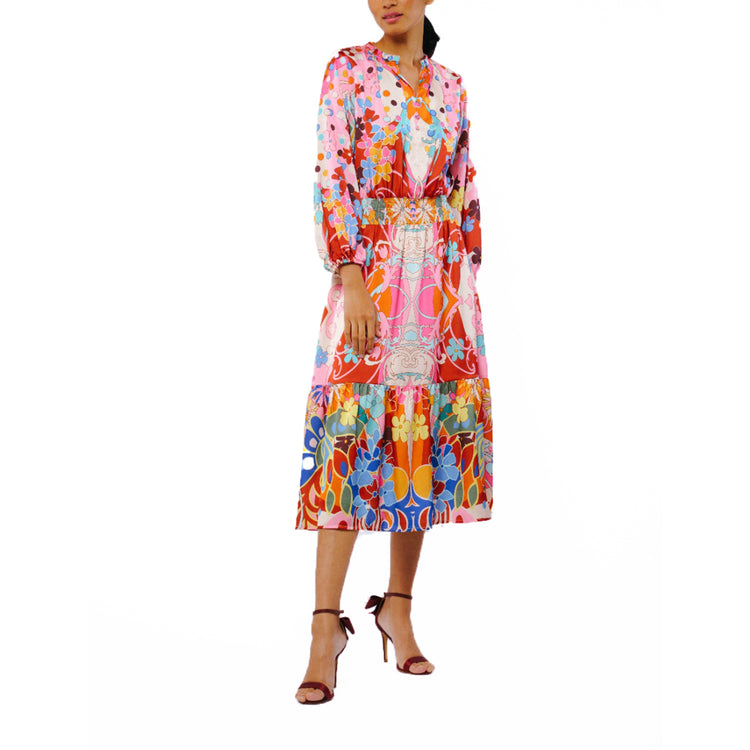Irena Abstract Print Mini Dress