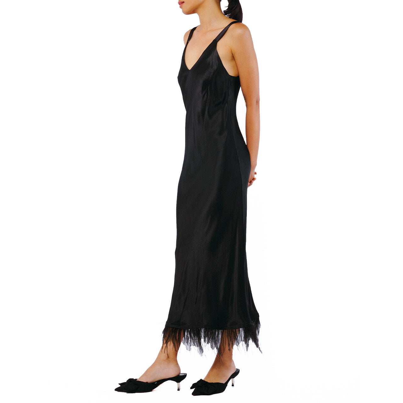  Analise Bias Maxi Tank Dress - Black - Bonton