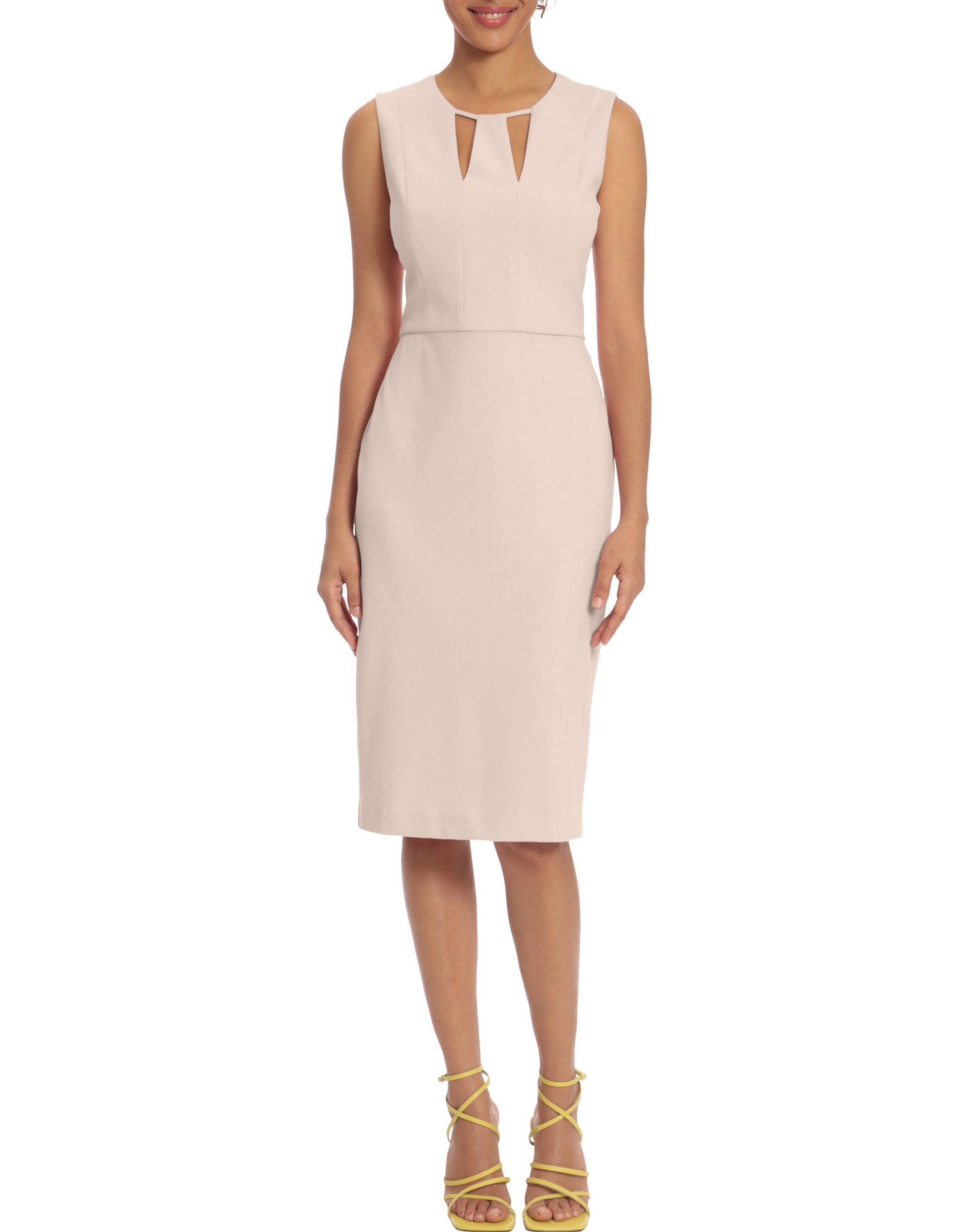  Donna Morgan Midi Sleeveless Dress - TWILIGHT NAVY - Bonton