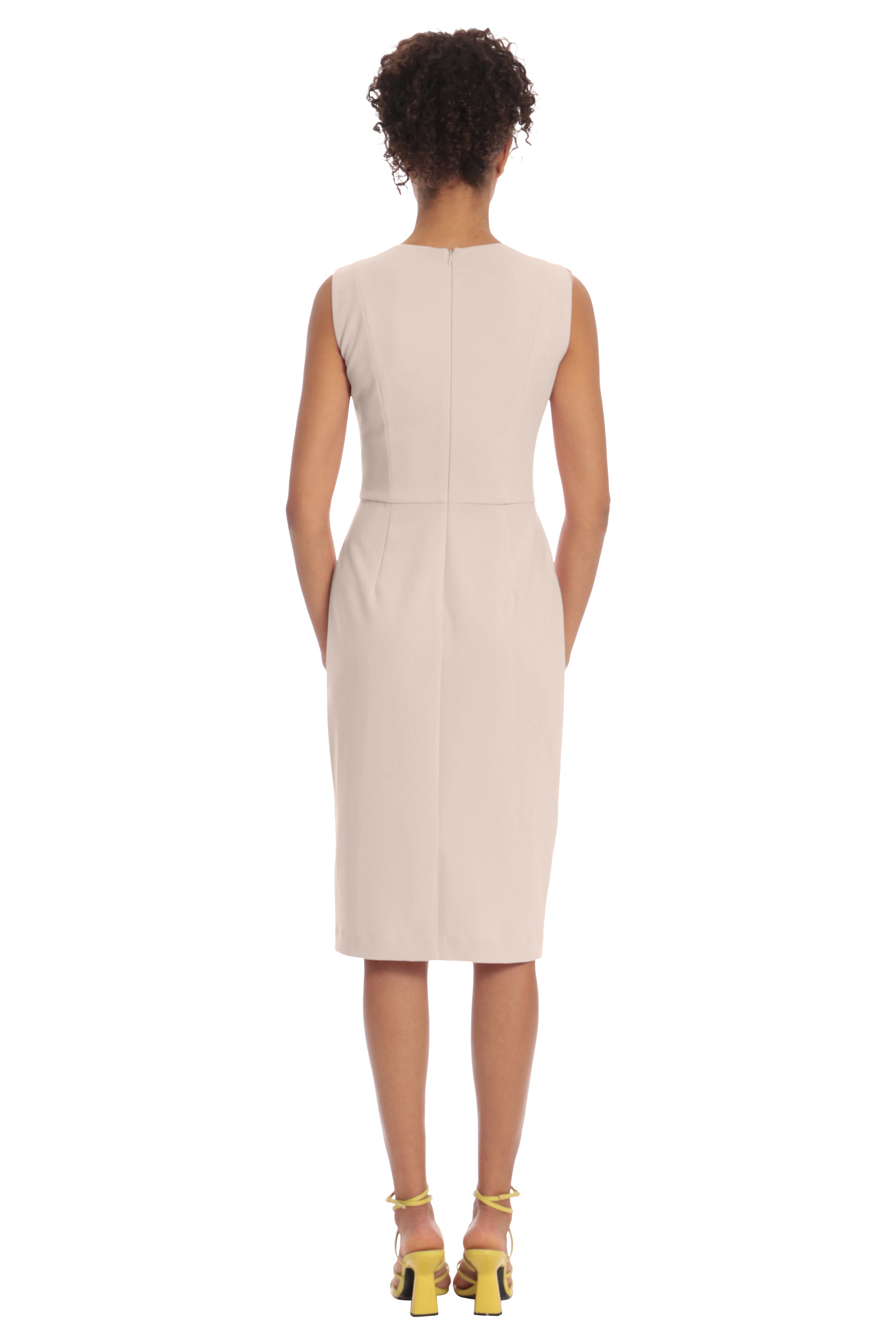  Donna Morgan Midi Sleeveless Dress - TWILIGHT NAVY - Bonton