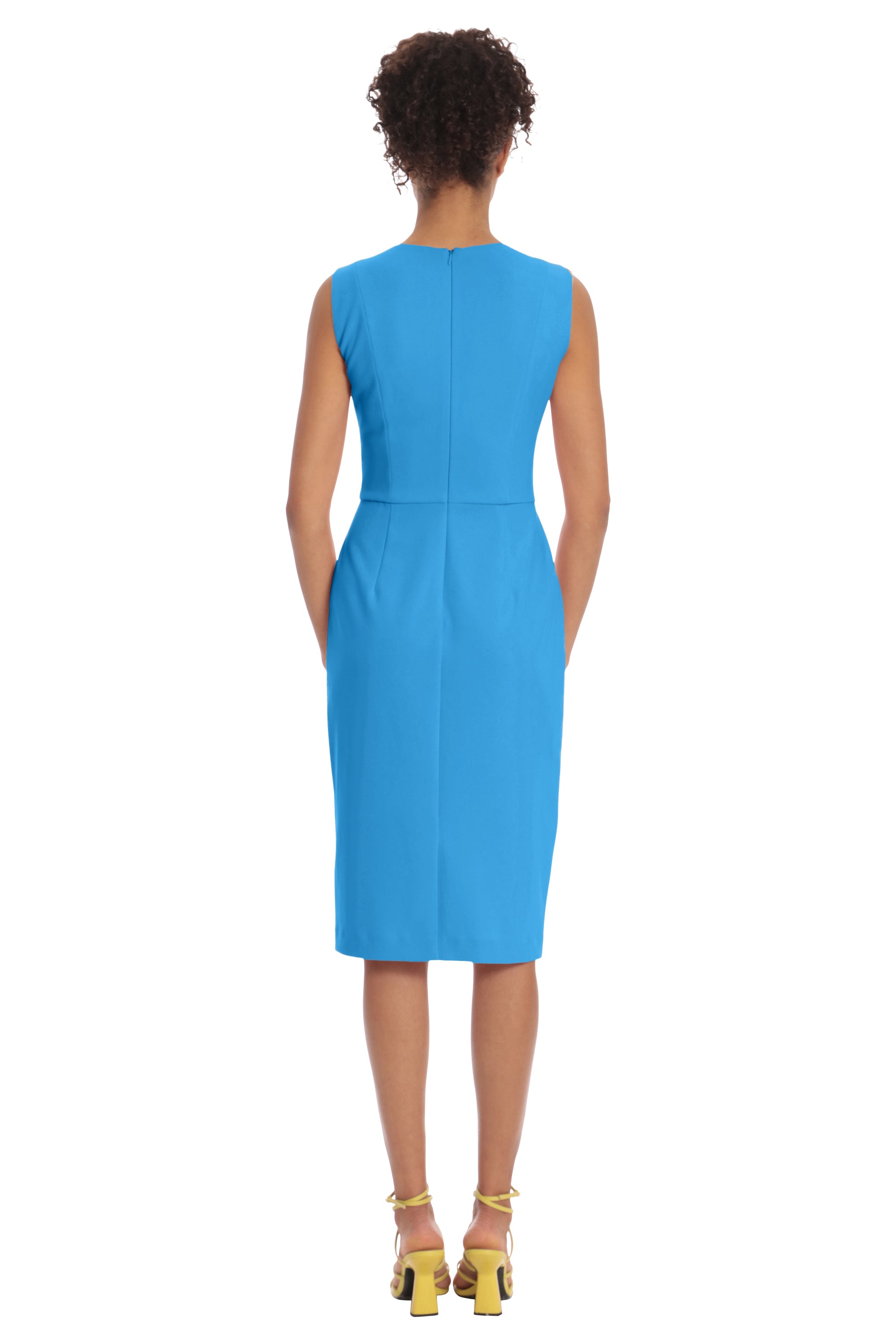  Donna Morgan Midi Sleeveless Dress - TWILIGHT NAVY - Bonton