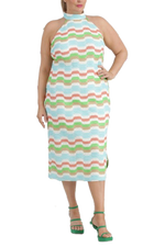 Crochet Halter Dress - Plus