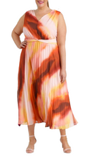 Pleated Maxi Dress - Plus