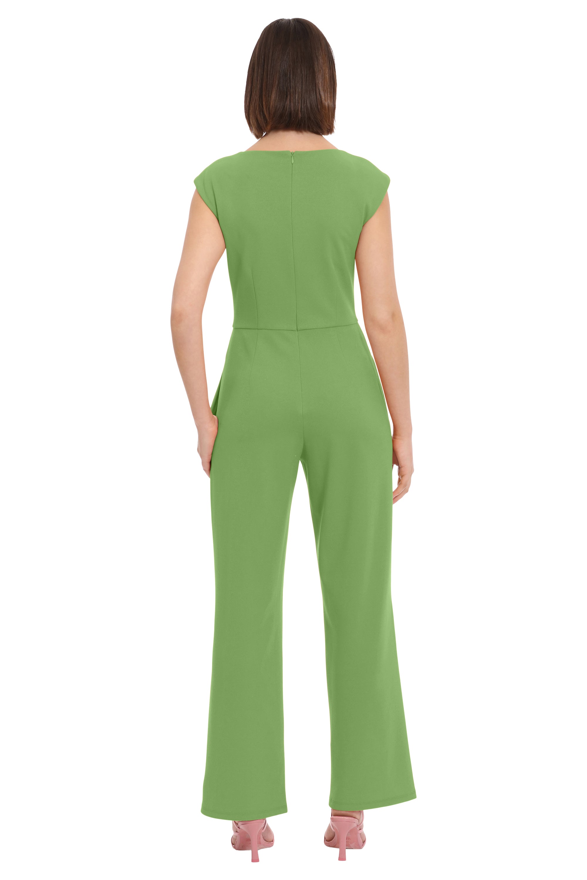  Donna Morgan Mini Cap Sleeve Jumpsuit - TWILIGHT NAVY - Bonton