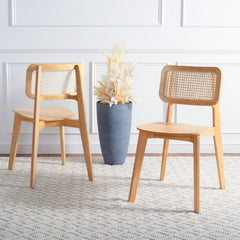 Luz Cane Dining Chairs Set of 2