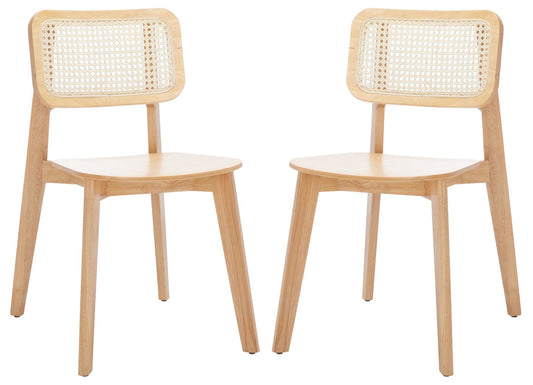 Luz Cane Dining Chairs Set of 2