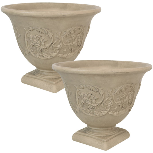 Darcy Double-Walled Flower Pot Planter 16" Pack of 2