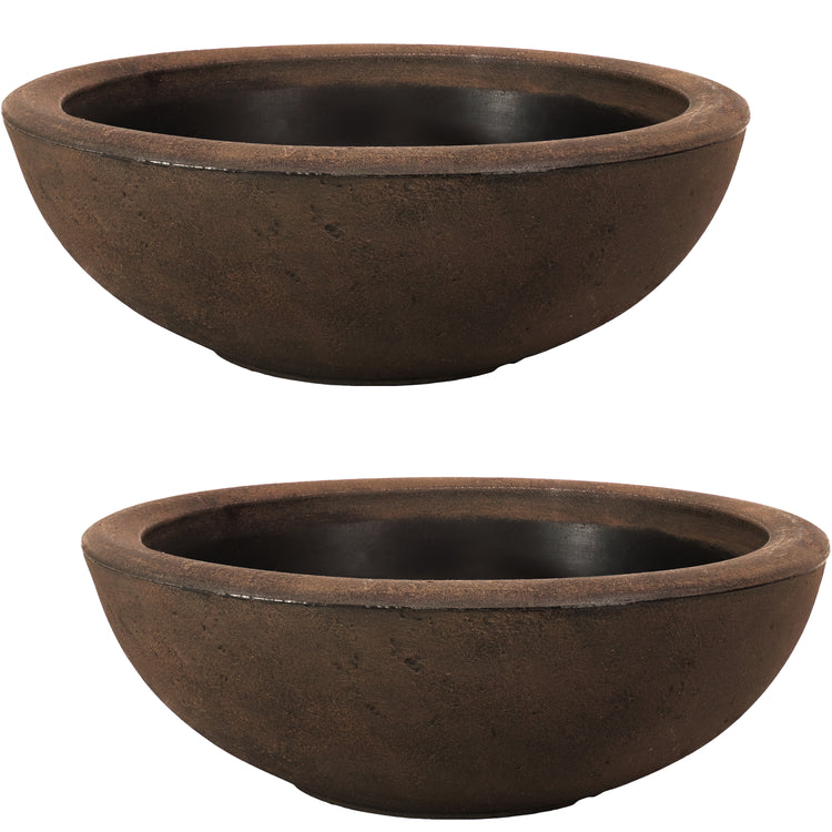 Percival Double-Walled Flower Pot Planter 20.75" Pack of 2