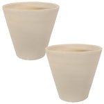 Walter Double-Walled Flower Pot Planter 15.5" Pack of 2