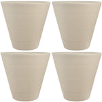 Walter Double-Walled Flower Pot Planter 15.5" Pack of 4