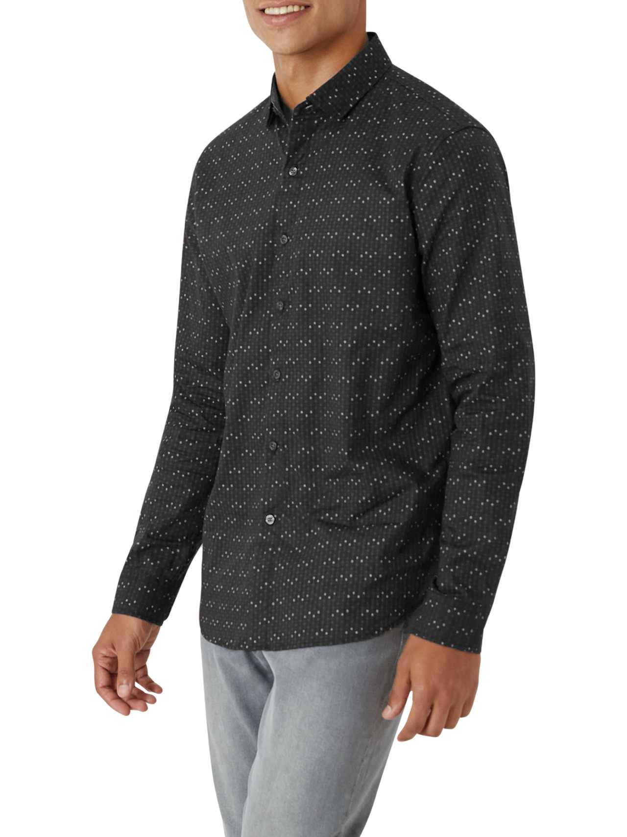  DKNY Garnet Woven Shirt - Black - Bonton