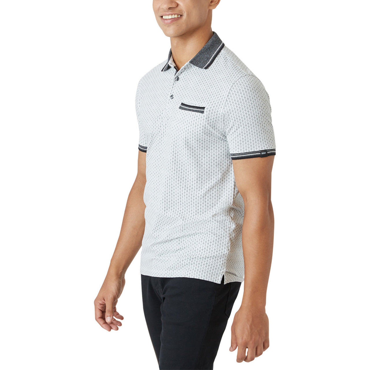  DKNY Diamond Polo - White - Bonton