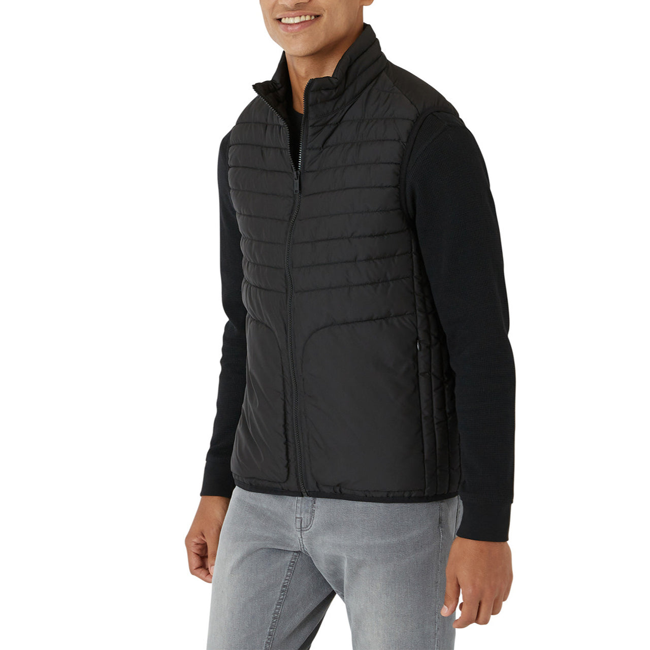  DKNY Oakland Puffer Vest - Grey - Bonton