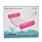 Pink Glitter Hammock Pool Lounger