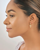Magdolina Dangle Cross-shaped Earrings