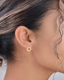 Melina Studs with Bee and Flower Motif
