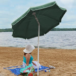 Travel Portable Beach Umbrella with Tilt Function and Push Open/Close Button