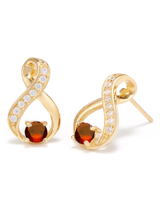 Gold Infinity
Birthstone Stud Earrings