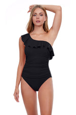 One-Shoulder Ruffled One-Piece Swimsuit| TuttiFruiti