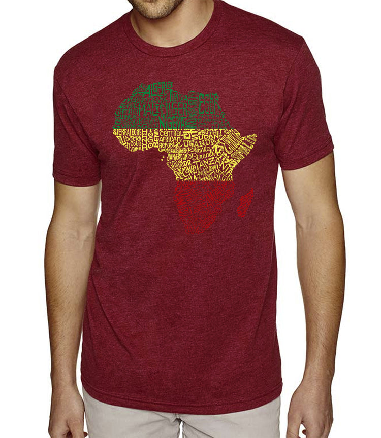 Premium Blend Word Art T-shirt - Countries in Africa