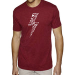 Premium Blend Word Art T-shirt - Lightning Bolt