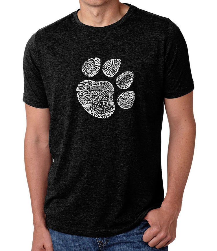 Premium Blend Word Art T-shirt - Cat Paw