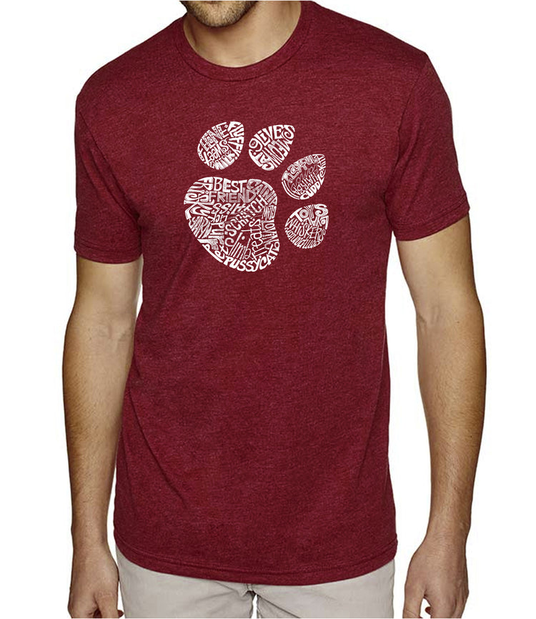 Premium Blend Word Art T-shirt - Cat Paw
