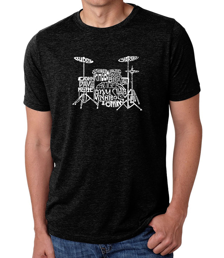 Premium Blend Word Art T-shirt - Drums