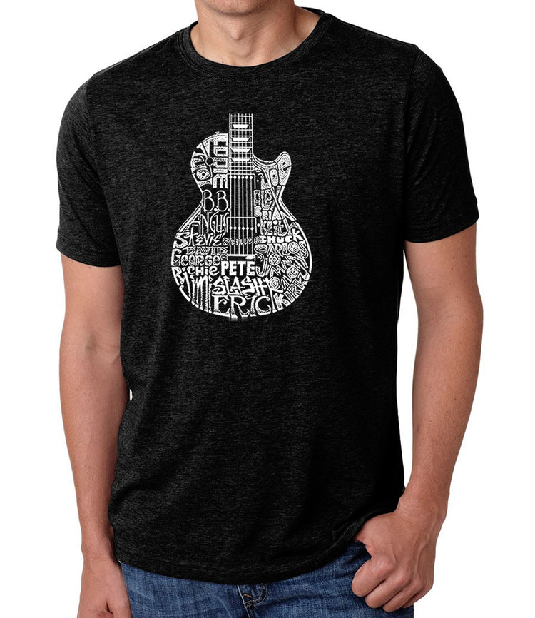 Premium Blend Word Art T-shirt - Rock Guitar Head