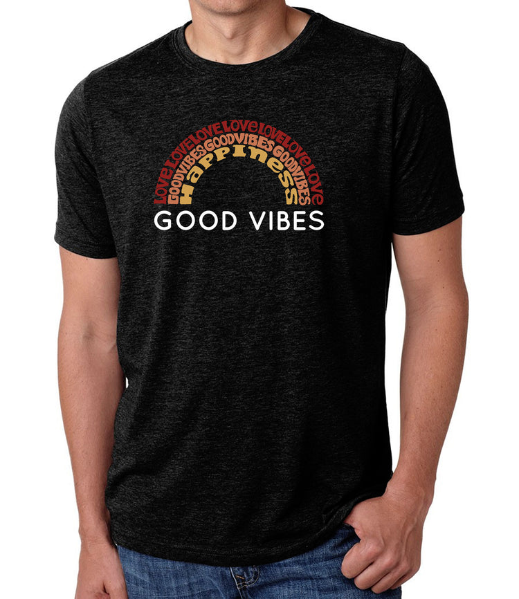 Premium Blend Word Art T-shirt - Good Vibes
