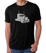 Premium Blend Word Art T-shirt - Keep On Truckin'
