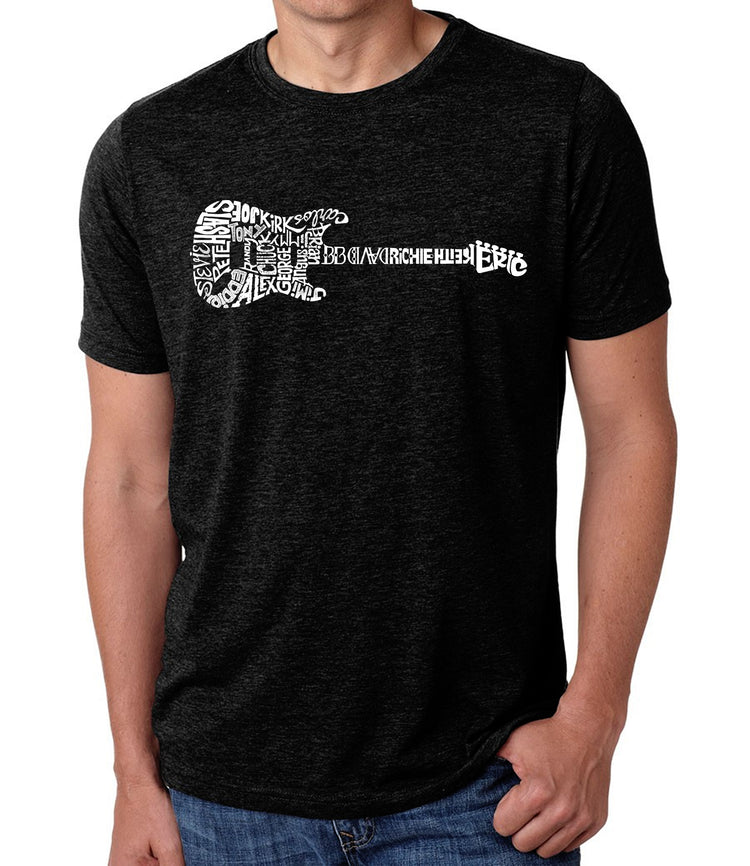 Premium Blend Word Art T-shirt - Rock Guitar