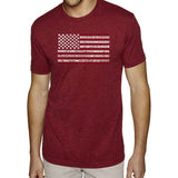Premium Blend Word Art T-shirt - 50 States USA Flag