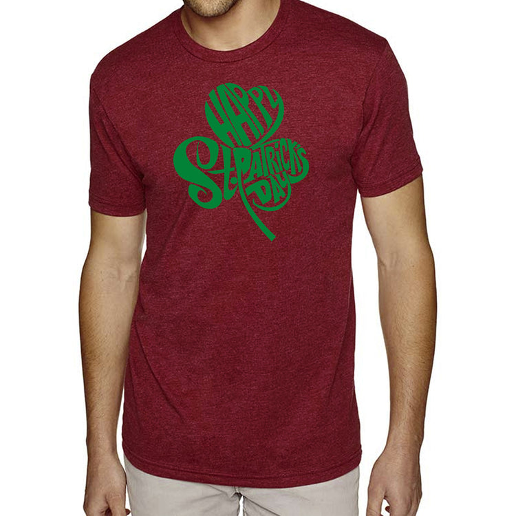 Premium Blend Word Art T-shirt - St. Patrick's Day Shamrock