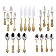 Golden Michelangelo 20-Piece Flatware Set