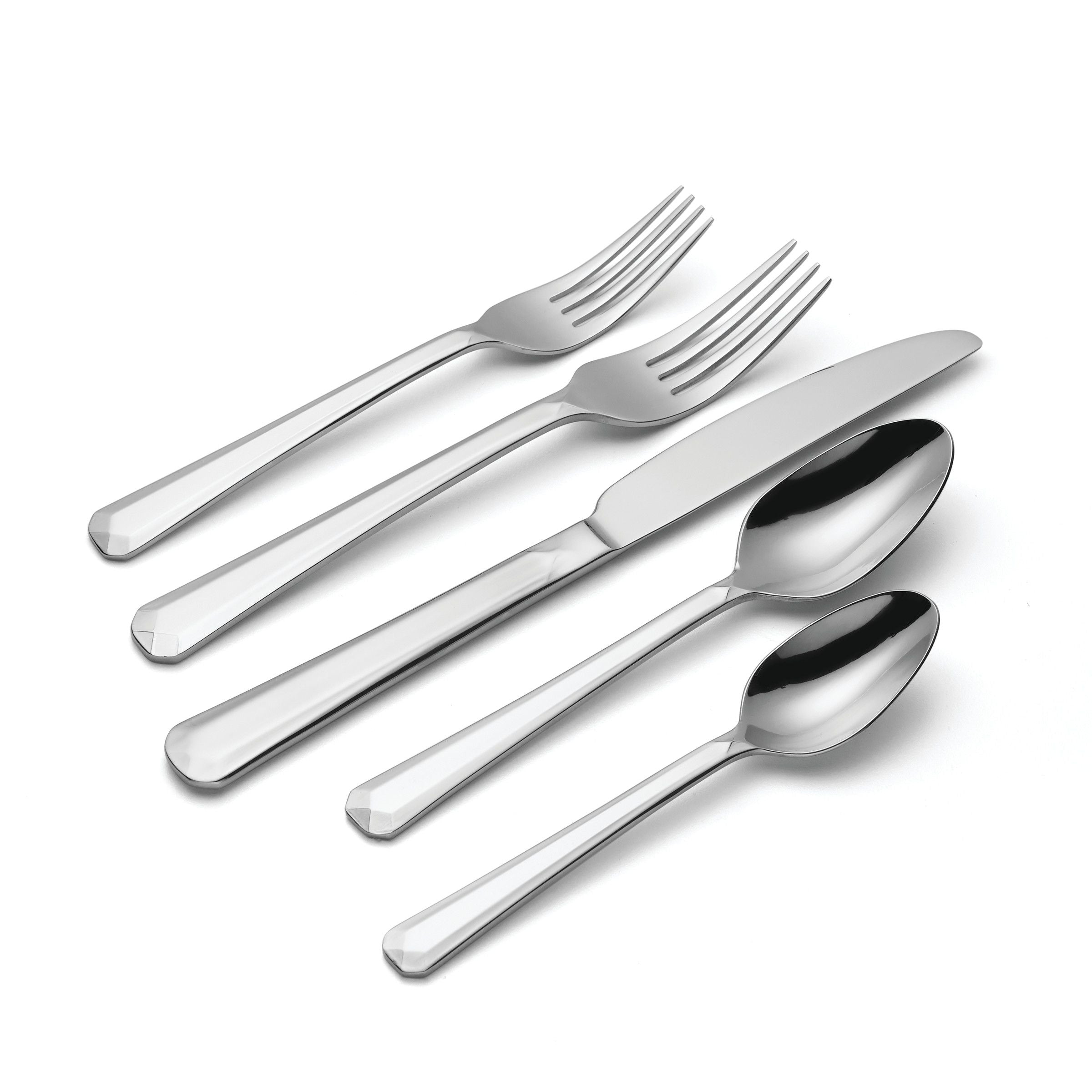  Oneida Chroma 65-Piece Flatware Set - Stainless Steel - Bonton