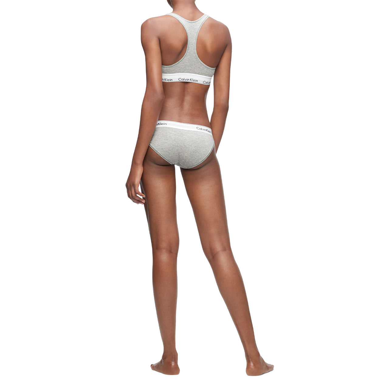  Calvin Klein Cotton Modern Unlined Bralette - Nymph's Thigh - Bonton